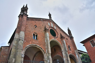 Fototapeta na wymiar Kościół św Eufemii. Piacenza. Emilia-Romagna. Włochy.