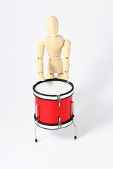 man with drum