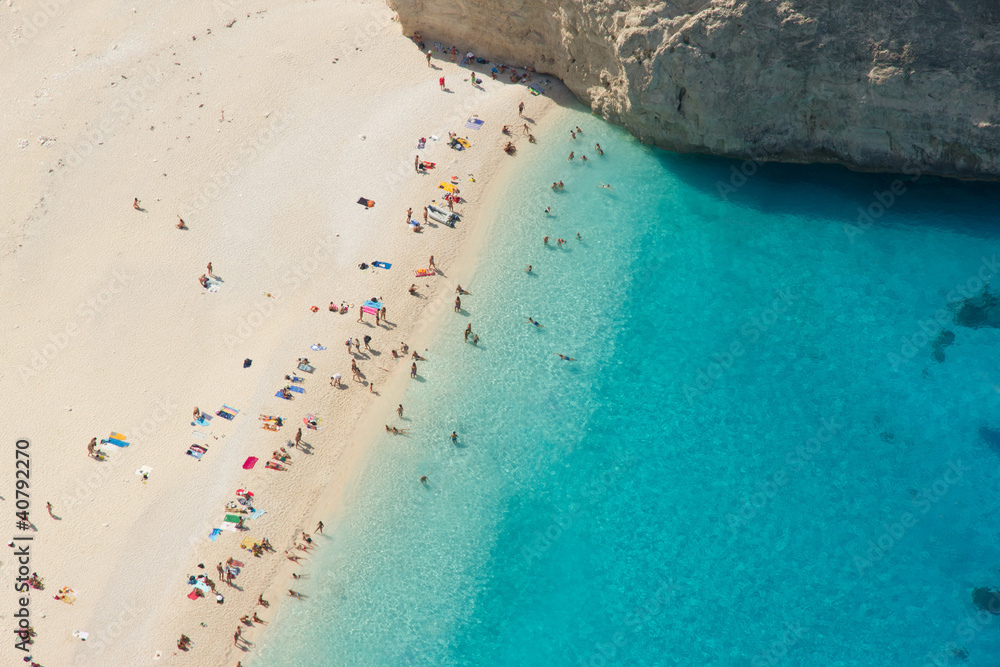 Wall mural Top view of beautiful dreamy beach