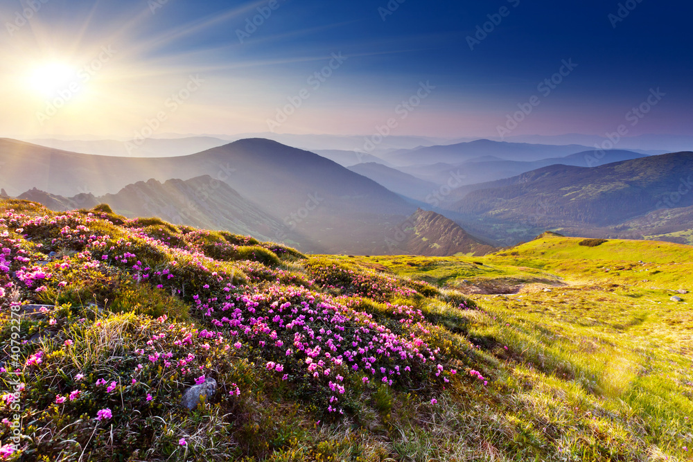 Poster mountain landscape