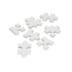 Puzzle Piece on white background