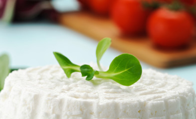 Ricotta, close-up