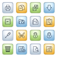 Color buttons with contour icons 4