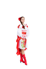 Fototapeta premium girl in traditional clothes