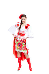 girl in traditional clothes