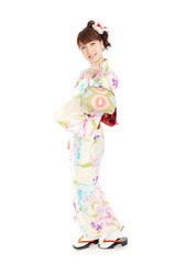 Beautiful kimono woman