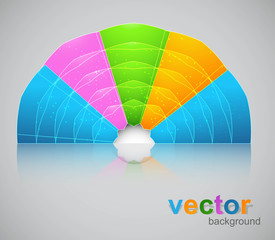 Obraz premium Abstract colorful rainbow circle background