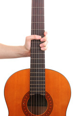 Fototapeta na wymiar Guitar isolated on white