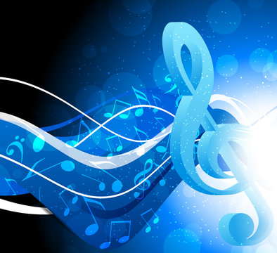 Background with g-clef