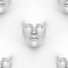 Face in wall