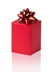 Red box with red bow