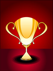 abstract glossy trophy
