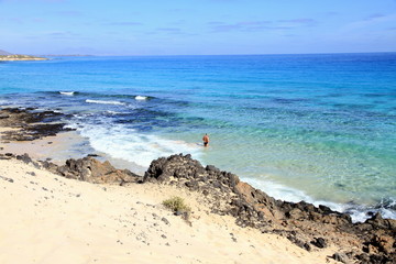 Corralejo dunes Fuerteventura island, Canary islands, Spain