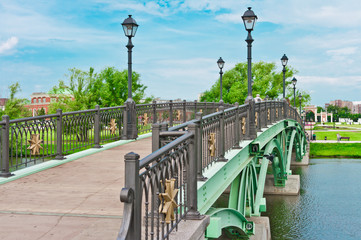 Green Bridge in Tsaritsino Park, Moscow