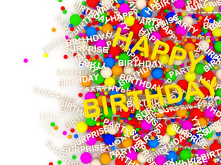 Happy Birthday Background with place for your text