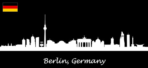 Naklejka premium Skyline Berlin - Germany