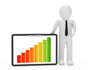 businessman graph