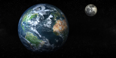 Earth and Moon