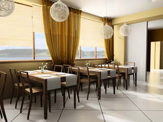 modern cafe