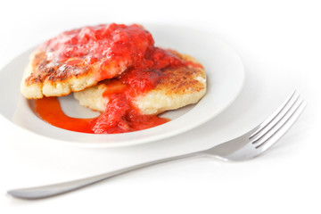 Plate of pancakes