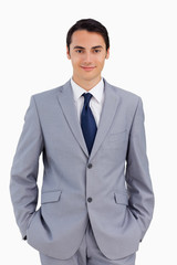 Portrait of a good-looking man