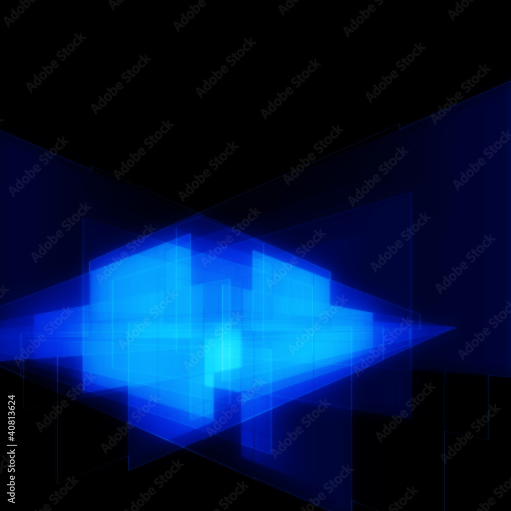 Poster futuristic glowing background design object with space for text
