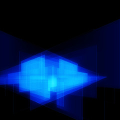 Futuristic glowing background design object with space for text