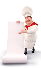 Chef with a huge bill