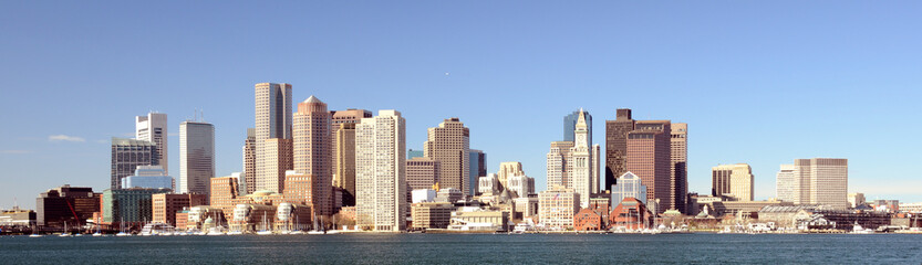 Fototapeta na wymiar Boston Harbor Panorama
