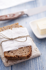 wholemeal bread and butter