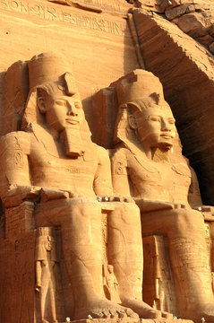 Ramses II statues at Abu Simbel,Egypt