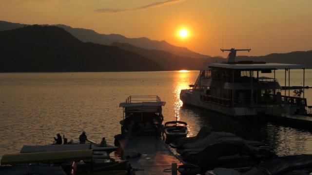 Sunset in Harbor