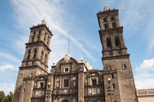 Puebla cathedral, Mexico