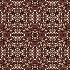 vector vintage seamless floral pattern