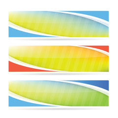Obraz premium Spring banner set