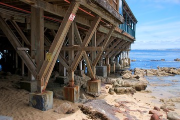 Wooden Pier and Coast in Monterey California