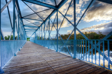 Pont métallique de l'étang de Saint-Paul - Réunion