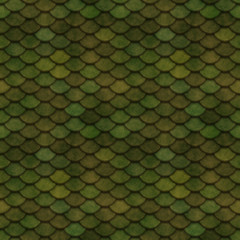 Green Scales Seamless Pattern