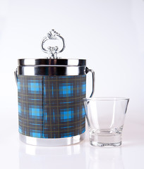 Icebucket and whiskey glass