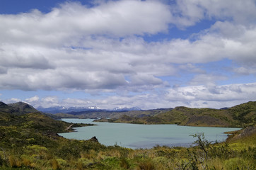 Fototapeta na wymiar Torres del Paine, Patagonia, Chile, narodowy, park