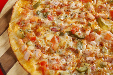 Pizza roasted ham