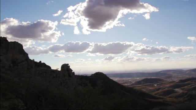 Sierra Madre de Guanajuato and sky clouds