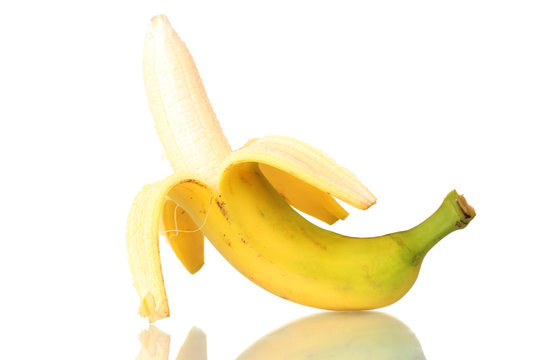 yummy banana isolated on white
