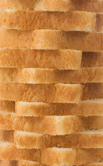 sliced bread as background