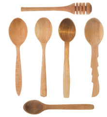 wood spoon and stick as utensils