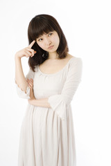 カジュアルな女性