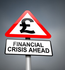Financial crisis warning.