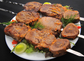 beautiful and tasty food on a plate