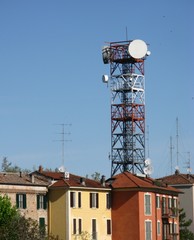 A radio antenna at Parma in Italy