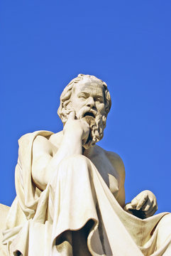 Socrates statue at the Academy of Athens